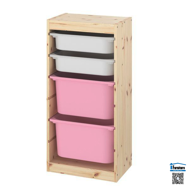 KỆ KHUNG ĐỨNG TROFAST IKEA - VÂN GỖ (30x44x91cm)