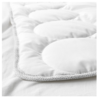 CHĂN CHO CŨI LENAST IKEA - XÁM/ TRẮNG