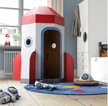 LỀU TRẺ EM AFTONSPARV IKEA - TRẮNG/ĐỎ