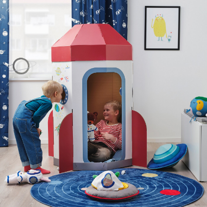 LỀU TRẺ EM AFTONSPARV IKEA - TRẮNG/ĐỎ
