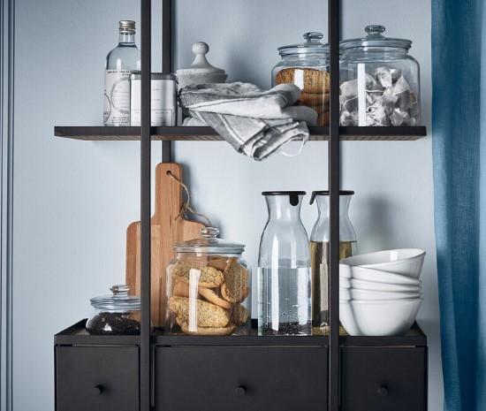 LỌ THỦY TINH CÓ NẮP TRONG SUỐT VARDAGEN IKEA 1,9 L