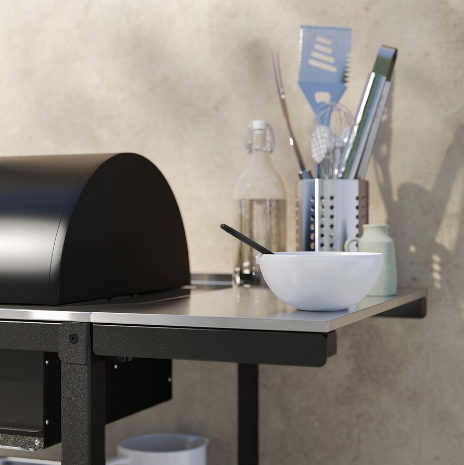 LÒ NƯỚNG THAN 2 BÀN PHỤ GRILLSKÄR IKEA 99/123/147x61 cm