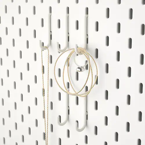 BỘ 5 MÓC TREO BẢNG CÀI SKÅDIS IKEA -TRẮNG