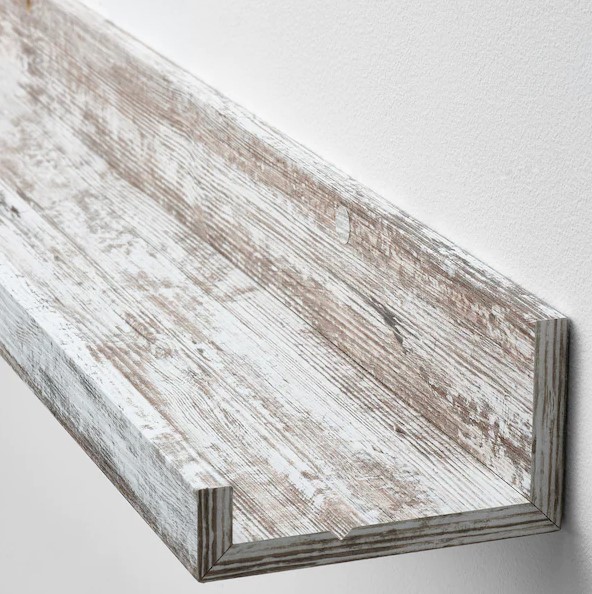 KỆ TREO TƯỜNG ĐỂ TRANH ẢNH MOSSLANDA IKEA - THÔNG TRẮNG 55 cm