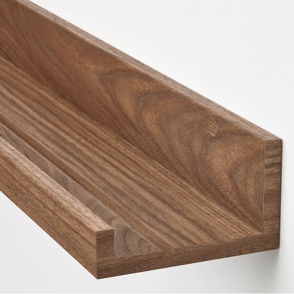 KỆ TREO TƯỜNG ĐỂ TRANH ẢNH MOSSLANDA IKEA -  NÂU 55 cm