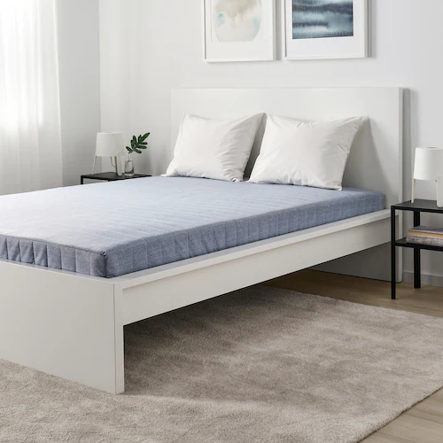 NỆM GIƯỜNG VADSÖ IKEA - XANH LAM NHẠT 90x200 cm