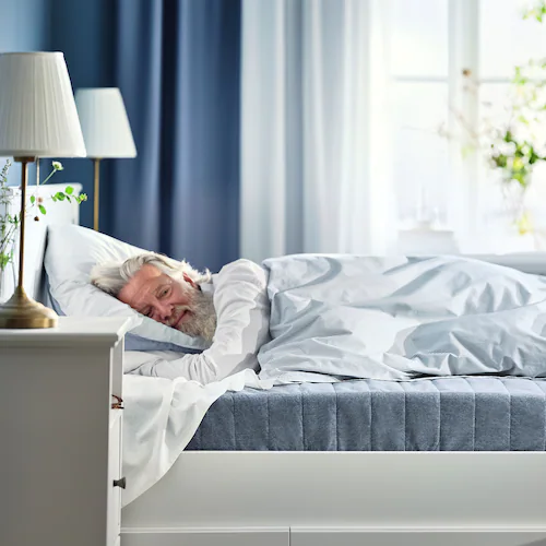 NỆM GIƯỜNG VADSÖ IKEA - XANH LAM NHẠT 90x200 cm