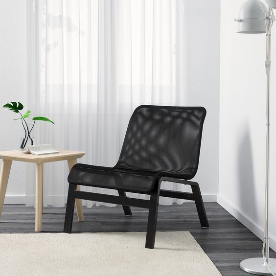 GHẾ BÀNH NOLMYRA IKEA - ĐEN