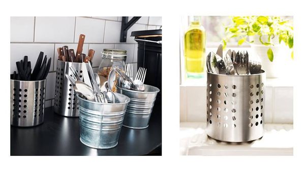 ỐNG CẮM THÌA DĨA ĐŨA ORDNING IKEA - THẤP 13.5 cm