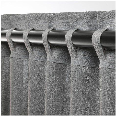 RÈM CỬA HANNALENA IKEA - XÁM 145x250 cm