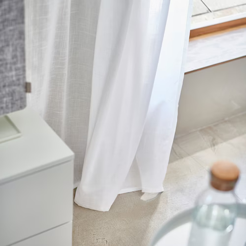 RÈM CỬA MỎNG SILVERLÖNN IKEA - TRẮNG 145x250 cm