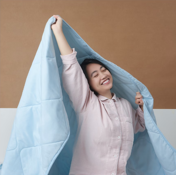 RUỘT CHĂN MỎNG BRUKSVARA IKEA - XANH NHẠT 200x230 cm