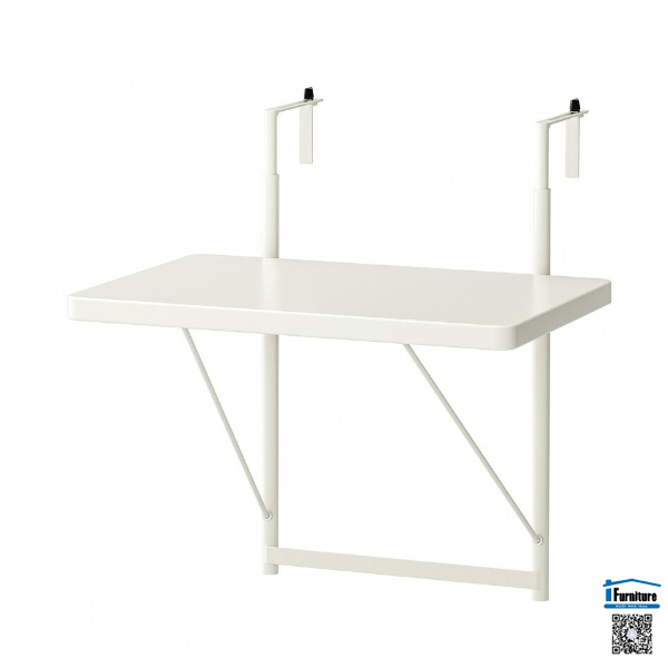 SET BÀN 2 GHẾ BAN CÔNG TORPARÖ/NISSE CROM IKEA-Màu trắng