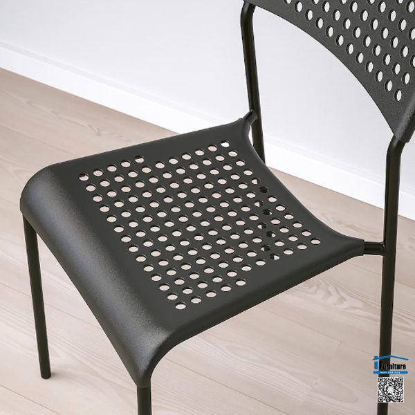BỘ BÀN 4 GHẾ PHÒNG ĂN SANDSBERG / ADDE IKEA - ĐEN 110x67 cm
