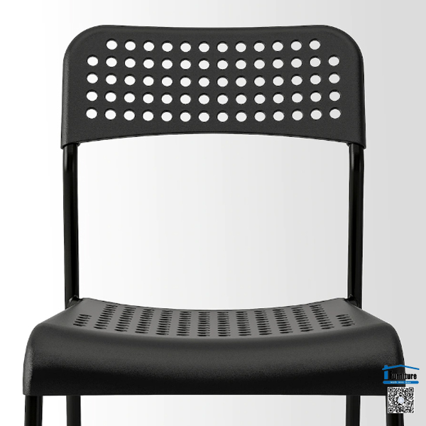 BỘ BÀN 4 GHẾ PHÒNG ĂN SANDSBERG / ADDE IKEA - ĐEN 110x67 cm