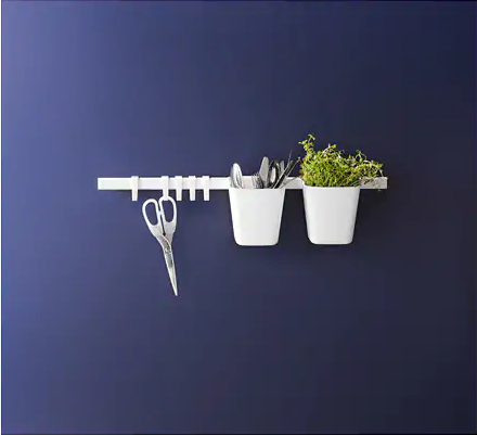 GIỎ TREO ĐỒ SUNNERSTA IKEA - TRẮNG 12x11 cm