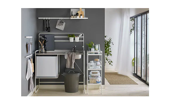 GIỎ TREO ĐỒ SUNNERSTA IKEA - TRẮNG 12x11 cm