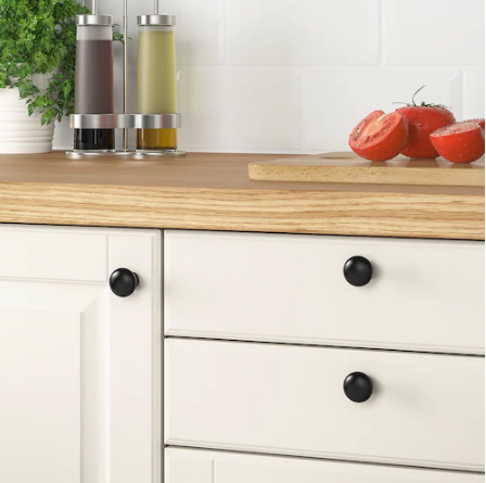 TAY NẮM CỬA TỦ ENERYDA IKEA - ĐEN 27 mm