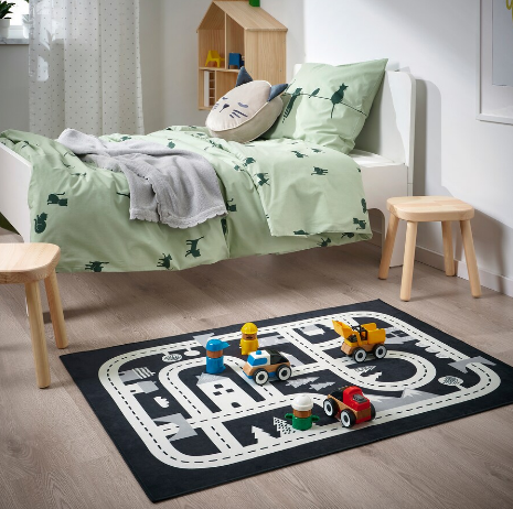 THẢM MARKKRYPARE IKEA - XÁM ĐẬM 74x100 cm