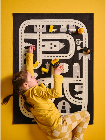 THẢM MARKKRYPARE IKEA - XÁM ĐẬM 74x100 cm