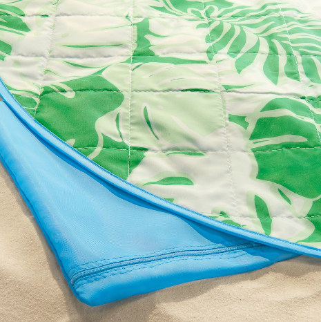 THẢM DÃ NGOẠI STRANDÖN IKEA - HOA VĂN XANH 112x168 cm