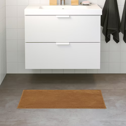 THẢM NHÀ TẮM CHỐNG TRƯỢT SÖDERSJÖN IKEA - VÀNG NÂU 50x80 cm