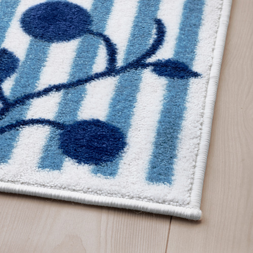 THẢM TRẢI SÀN GULSPARV IKEA - SỌC XANH LAM / TRẮNG 133x160 cm