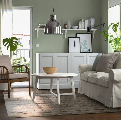 THẢM TRẢI SÀN VÄGNÄT IKEA - TRẮNG ĐỤC/ XÁM 200x300 cm