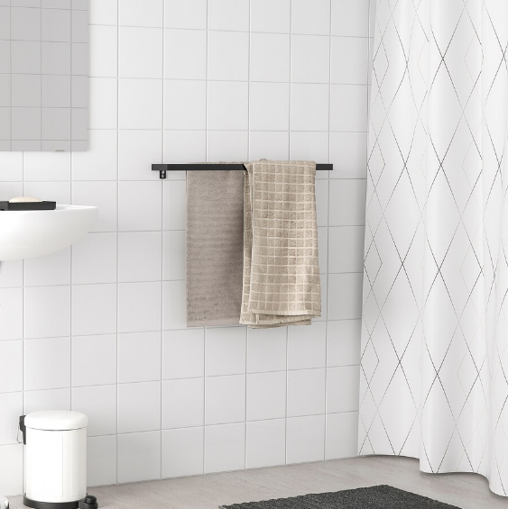 THANH TREO KHĂN SKOGSVIKEN IKEA - ĐEN 60cm