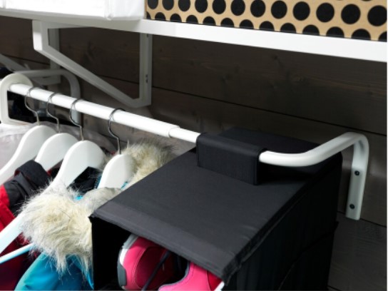 THANH TREO QUẦN ÁO MULIG IKEA - MÀU TRẮNG (60-90 cm)