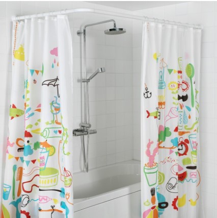 THANH TREO RÈM PHÒNG TẮM VIKARN IKEA - TRẮNG