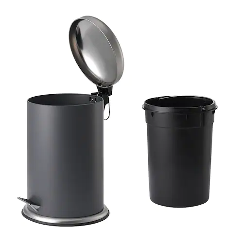 THÙNG RÁC MJÖSA IKEA 12L - XÁM ĐẬM