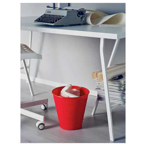 THÙNG RÁC NHỰA FNISS IKEA - ĐỎ 10 L