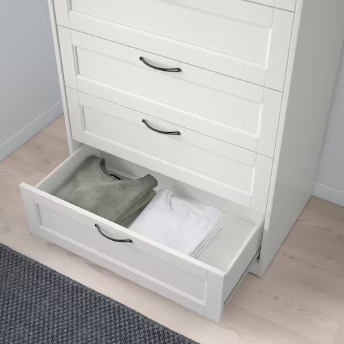 TỦ 6 NGĂN KÉO SONGESAND IKEA - TRẮNG 82x126 cm