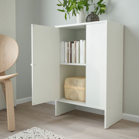TỦ CÓ CỬA BAGGEBO IKEA - TRẮNG 50x30x80 cm