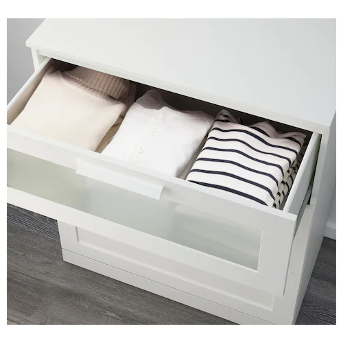 TỦ 3 NGĂN KÉO BRIMNES IKEA - TRẮNG 78x95 cm