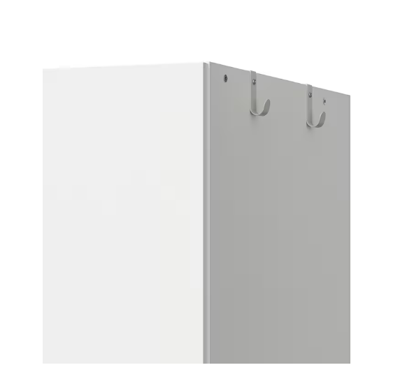 TỦ QUẦN ÁO 2 CÁNH 2 NGĂN KÉO BRUKSVARA IKEA - TRẮNG 79x57x201 cm