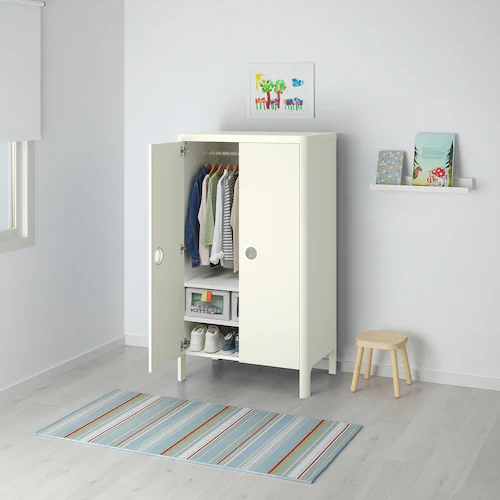 TỦ QUẦN ÁO TRẺ EM BUSUNGE IKEA - TRẮNG 80x140 cm