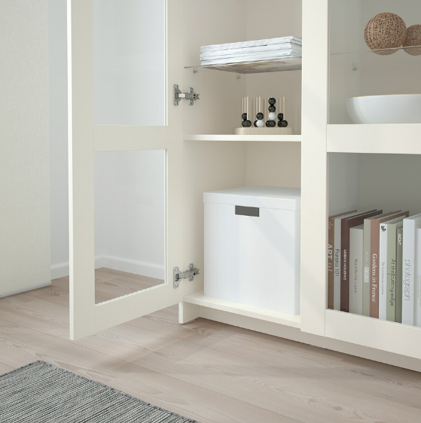 TỦ CÁNH KÍNH BRIMNES IKEA - TRẮNG 80x190 cm