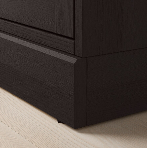 TỦ CÁNH KÍNH HAVSTA IKEA - NÂU SẪM 81x37x134 cm