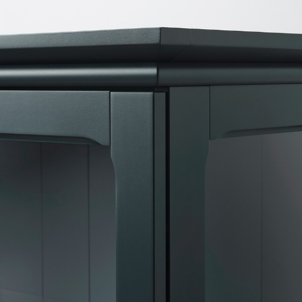TỦ CÓ CỬA KÍNH LOMMARP IKEA - XANH LAM ĐẬM 86x199 cm