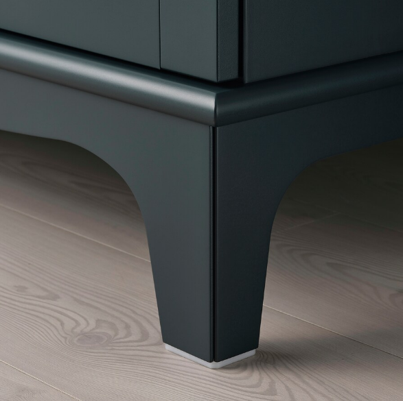TỦ CÓ CỬA KÍNH LOMMARP IKEA - XANH LAM ĐẬM 86x199 cm
