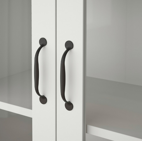 TỦ CÓ CỬA KÍNH SKRUVBY IKEA - TRẮNG 70x90 cm