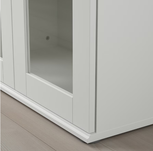 TỦ CÓ CỬA KÍNH SKRUVBY IKEA - TRẮNG 70x90 cm