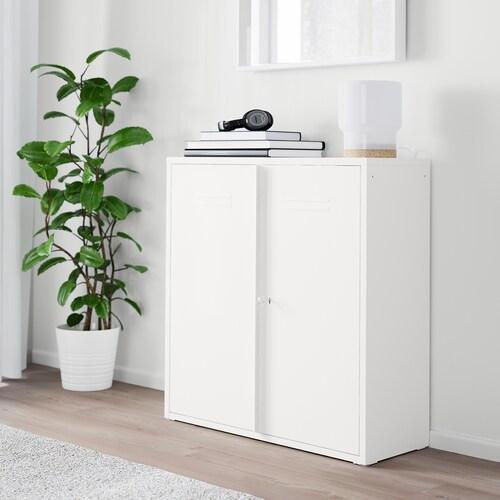 TỦ CÓ KHÓA CỬA IVAR IKEA - TRẮNG 80x83 cm