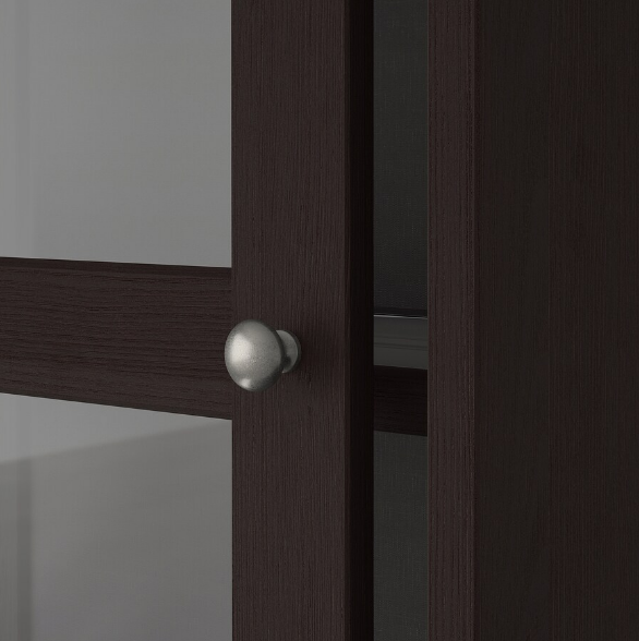 TỦ CỬA KÍNH CÓ CHÂN HAVSTA IKEA - TRẮNG 121x37x134 cm