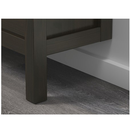 TỦ GIÀY 2 NGĂN HEMNES IKEA - ĐEN NÂU 89x30x127 cm