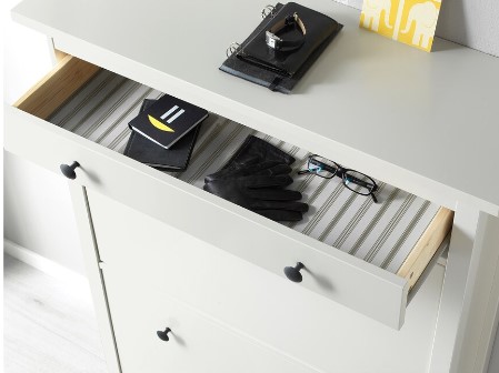 TỦ GIÀY 2 NGĂN HEMNES IKEA - TRẮNG 89x30x127 cm
