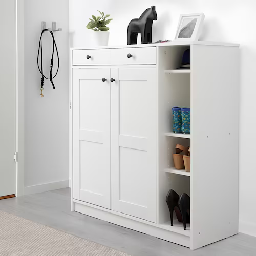 TỦ GIÀY VITBERGET IKEA - TRẮNG 105x40x107