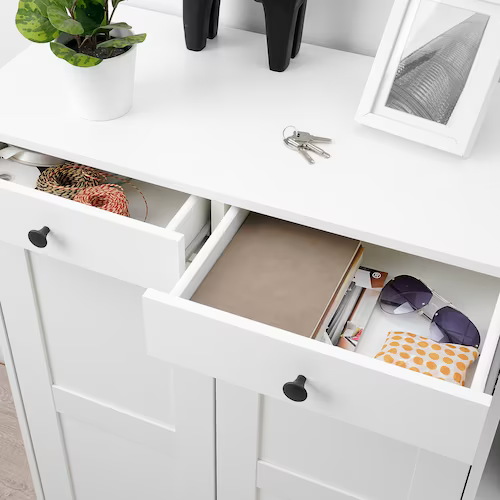 TỦ GIÀY VITBERGET IKEA - TRẮNG 105x40x107